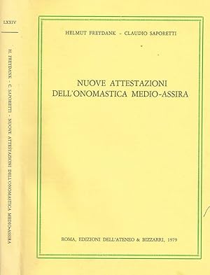 Bild des Verkufers fr NUOVE ATTESTAZIONI DELL'ONOMASTICA MEDIO-ASSIRA zum Verkauf von Biblioteca di Babele