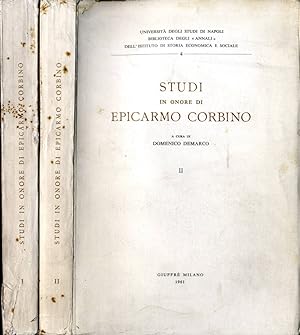 Seller image for Studi In Onore Di Epicarmo Corbino for sale by Biblioteca di Babele