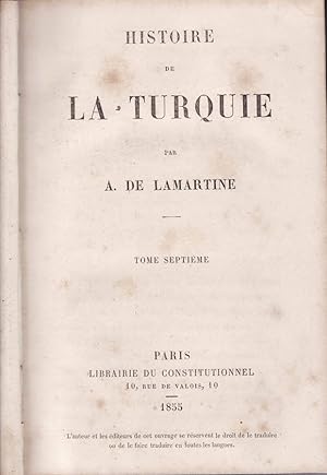 Immagine del venditore per HISTOIRE DE LA TURQUIE ( VOL.VII ) venduto da Biblioteca di Babele
