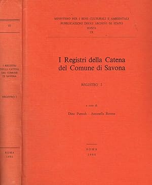 Bild des Verkufers fr I REGISTRI DELLA CATENA DEL COMUNE DI SAVONA registro I zum Verkauf von Biblioteca di Babele