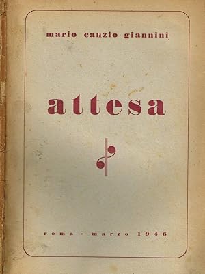 Bild des Verk�ufers f�r ATTESA zum Verkauf von Biblioteca di Babele