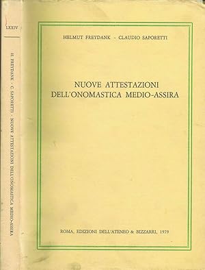 Bild des Verkufers fr Nuove Attestazioni dell'Onomastica Medio-Assira zum Verkauf von Biblioteca di Babele