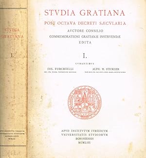 Imagen del vendedor de STUDIA GRATIANA POST OCTAVA DECRETI SAECULARIA a la venta por Biblioteca di Babele