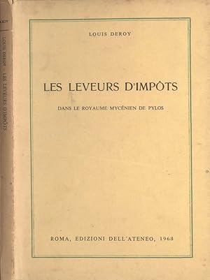 Image du vendeur pour Les Leveurs D'Impots Dans le royaume mycnien de pylos mis en vente par Biblioteca di Babele