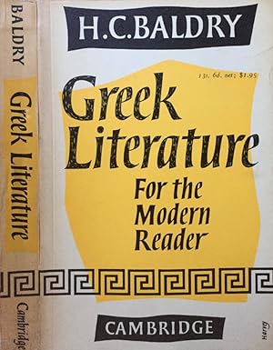 Imagen del vendedor de Greek Literature for the modern reader a la venta por Biblioteca di Babele
