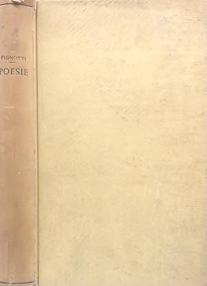 Bild des Verkufers fr Poesie di Lorenzo Pignotti Aretino (Tomo I) zum Verkauf von Biblioteca di Babele