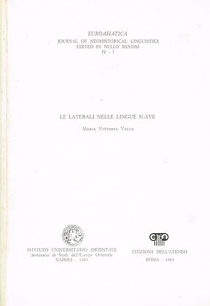 Bild des Verkufers fr LE LATERALI NELLE LINGUE SLAVE zum Verkauf von Biblioteca di Babele