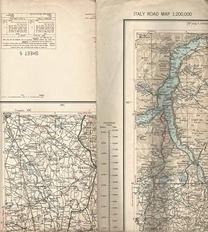 Bild des Verkufers fr U. S. Army - Italy Road Map - Sheet 5 A. M. S. M592 zum Verkauf von Biblioteca di Babele