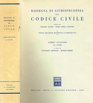 Immagine del venditore per RASSEGNA DI GIURISPRUDENZA SUL CODICE CIVILE libro II venduto da Biblioteca di Babele