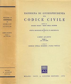 Image du vendeur pour RASSEGNA DI GIURISPRUDENZA SUL CODICE CIVILE libro IV tomo I mis en vente par Biblioteca di Babele