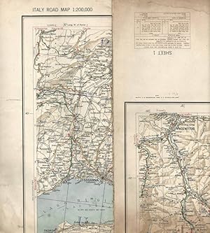 Bild des Verkufers fr U. S. Army - Italy Road Map - Sheet 1 A. M. S. M592 zum Verkauf von Biblioteca di Babele