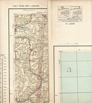 Bild des Verkufers fr U. S. Army - Italy Road Map - Sheet 10 A. M. S. M592 zum Verkauf von Biblioteca di Babele