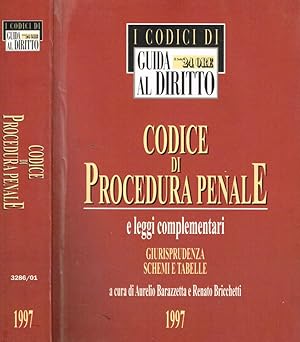 Seller image for CODICE DI PROCEDURA PENALE E LEGGI COMPLEMENTARI GIURISPRUDENZA SCHEMI E TABELLE for sale by Biblioteca di Babele