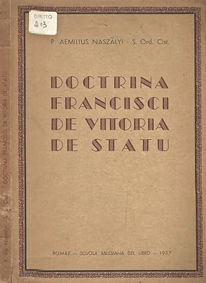 Seller image for Doctrina Francisci De Vitoria De Statu for sale by Biblioteca di Babele
