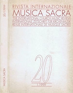 Bild des Verkufers fr Rivista Internazionale Musica Sacra Nuova Serie XX-1999 zum Verkauf von Biblioteca di Babele
