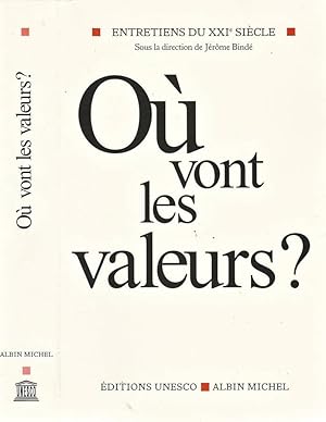 Bild des Verkufers fr Ou vont les valeurs ? zum Verkauf von Biblioteca di Babele