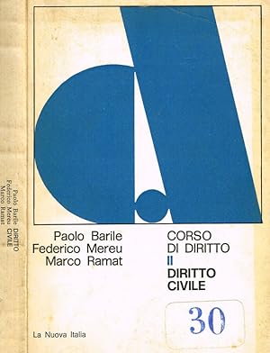 Seller image for CORSO DI DIRITTO VOL. II, DIRITTO CIVILE for sale by Biblioteca di Babele