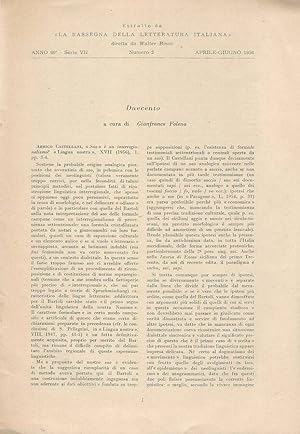 Bild des Verkufers fr Duecento zum Verkauf von Biblioteca di Babele