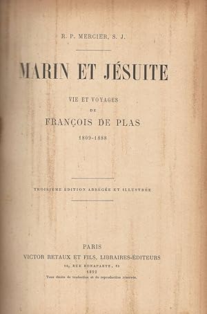 Imagen del vendedor de Marin et Jsuite vie et voyages de Francois De Plas 1809 - 1888 a la venta por Biblioteca di Babele