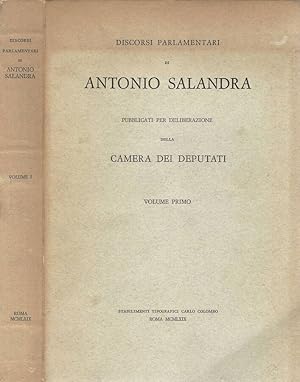 Imagen del vendedor de Discorsi Parlamentari Vol. I pubblicati per deliberazione della Camera dei Deputati a la venta por Biblioteca di Babele