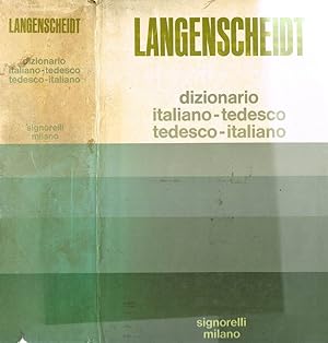 Bild des Verkufers fr LANGENSCHEIDT DIZIONARIO ITALIANO-TEDESCO TEDESCO-ITALIANO zum Verkauf von Biblioteca di Babele