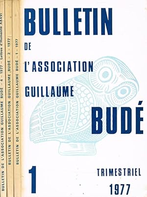 Seller image for BULLETIN DE L'ASSOCIATION GUILLAUME BUDE' n. 1 2 4 1977 for sale by Biblioteca di Babele