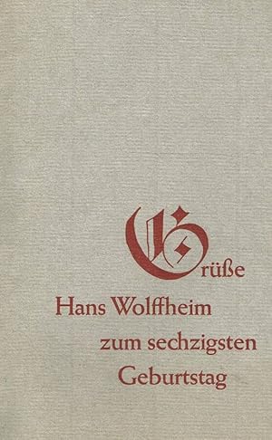 Seller image for GRUBE HANS WOLFFHEIM ZUM SECHZIGSTEN GEBURTSTAG ESTRATTO. BEMERKUNGEN ZU GOETHES SOMMERNACHT for sale by Biblioteca di Babele