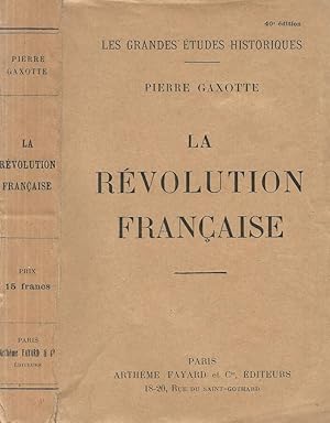 Image du vendeur pour La Revolution Francaise mis en vente par Biblioteca di Babele