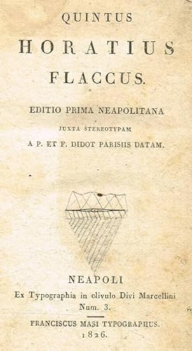 Seller image for CARMINUM. EPODON LIBER. SATIRARUM. EPISTOLARUM A P. ET F. DIDOT PARISIIS DATAM for sale by Biblioteca di Babele