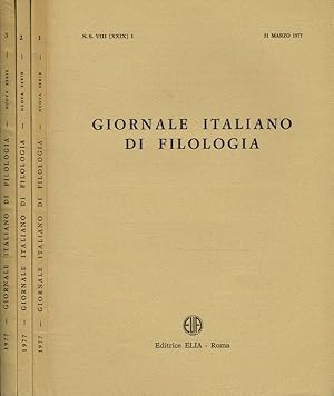 Bild des Verkufers fr GIORNALE ITALIANO DI FILOLOGIA n.s. anno VII zum Verkauf von Biblioteca di Babele