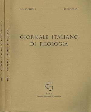 Bild des Verkufers fr GIORNALE ITALIANO DI FILOLOGIA n.s. anno XV n.1 2 zum Verkauf von Biblioteca di Babele