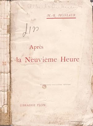 Bild des Verkufers fr Aprs la neuvime heure zum Verkauf von Biblioteca di Babele