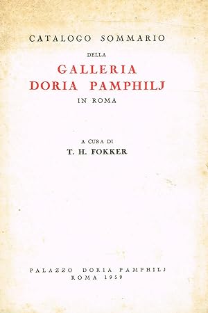 Seller image for CATALOGO SOMMARIO DELLA GALLERIA DORIA PAMPHILJ IN ROMA for sale by Biblioteca di Babele
