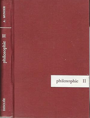 Imagen del vendedor de MANUEL DE PHILOSOPHIE II Tome Second III Thodice - IV Critique - V Ontologie a la venta por Biblioteca di Babele