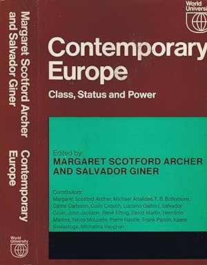 Seller image for Contemporary Europe Class, Status and Power for sale by Biblioteca di Babele