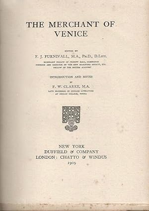 Imagen del vendedor de The Mercant Of Venice a la venta por Biblioteca di Babele