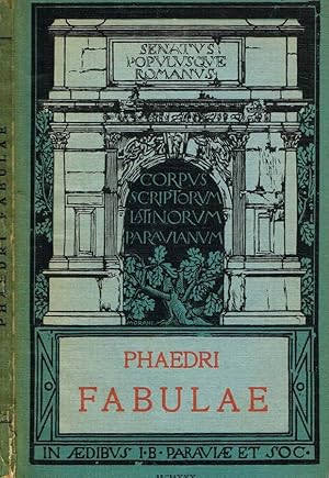 Imagen del vendedor de FABULAE AD FIDEM CODICIS NEAPOLITANI DENUO EXCUSSI EDIDIT PRAEFATUS EST, APPENDICE CRITICA INSTRUXIT DOMINICUS BASSI a la venta por Biblioteca di Babele