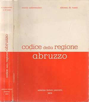 Bild des Verkufers fr Codice della Regione Abruzzo zum Verkauf von Biblioteca di Babele