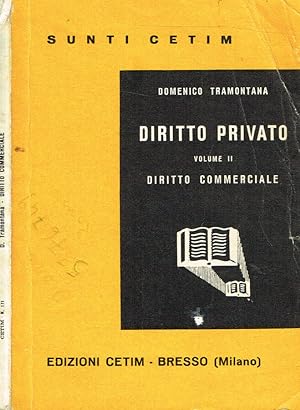 Bild des Verkufers fr DIRITTO PRIVATO VOL.II DIRITTO COMMERCIALE zum Verkauf von Biblioteca di Babele