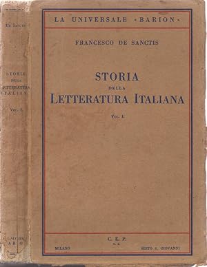 Imagen del vendedor de Storia della Letteratura Italiana a la venta por Biblioteca di Babele