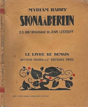 Bild des Verkufers fr Siona a Berlin 35 bois originaux de Jean Lebedeff zum Verkauf von Biblioteca di Babele
