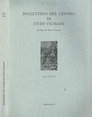 Image du vendeur pour BOLLETTINO DEL CENTRO DI STUDI VICHIANI ANNO XXI 1991 mis en vente par Biblioteca di Babele
