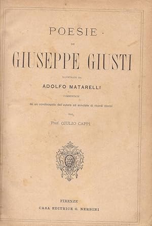 Seller image for Poesie di Giuseppe Giusti for sale by Biblioteca di Babele