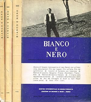 Imagen del vendedor de BIANCO E NERO. RASSEGNA MENSILE DI STUDI CINEMATOGRAFICI E DELLO SPETTACOLO ANNO XXIX N.3/4-9/10-11/12 a la venta por Biblioteca di Babele