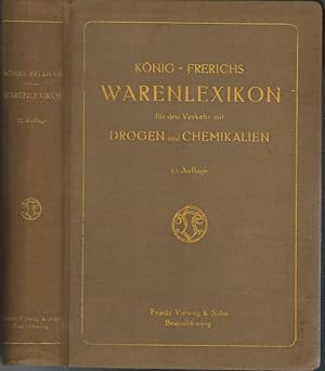 Image du vendeur pour Warenlexikon Fur den verkehr mit drogen und chemikalien mis en vente par Biblioteca di Babele
