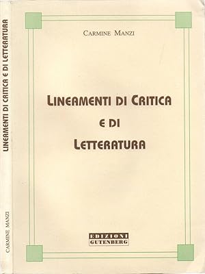 Bild des Verkufers fr Lineamenti di Critica e di Letteratura zum Verkauf von Biblioteca di Babele