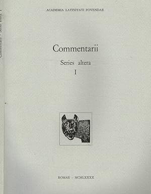 Bild des Verkufers fr COMMENTARII. SERIES ALTERA N.I zum Verkauf von Biblioteca di Babele