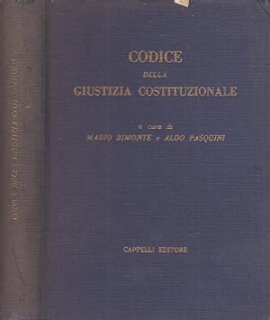 Bild des Verkufers fr Codice della Giustizia Costituzionale zum Verkauf von Biblioteca di Babele