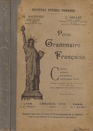Seller image for Petite Grammaire Francaise for sale by Biblioteca di Babele