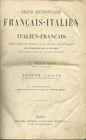 Seller image for GRAND DICTIONNAIRE FRANCAIS-ITALIEN/ ITALIEN FRANCAIS for sale by Biblioteca di Babele